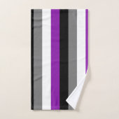 Asexueller Stolz, LGBTQ-Stolz, gestreifte Printwer Badhandtuch Set (Handtuch)