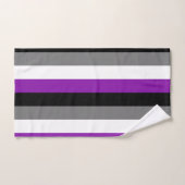 Asexueller Stolz, LGBTQ-Stolz, gestreifte Printwer Badhandtuch Set (Handtuch)