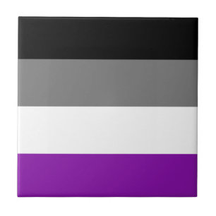 Asexueller Stolz, LGBTQ-Stolz, gestreifte Printwer Fliese