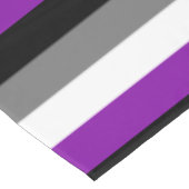 Asexueller Stolz, LGBTQ-Stolz, gestreifte Printwer Tischdecke (Schrägansicht)
