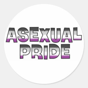 Asexueller Stolz Runder Aufkleber
