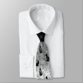 Asexueller Stolz schwarze Katze - Mystische Hexe Krawatte (Gebunden)