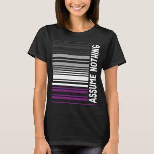 Asexueller Stolz Stolz Ace Barcode Annahme nichts  T-Shirt
