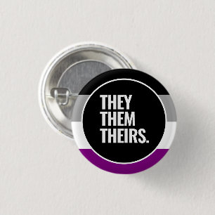 Asexueller Stolzflagge Button