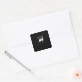 Asexuelles Flagge Oh Hirsch Queer Stolz Lustiges L Quadratischer Aufkleber (Umschlag)