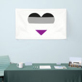 Asexuelles Herz Banner (Messeveranstaltung)