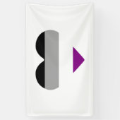 Asexuelles Herz Banner (Vertikal)