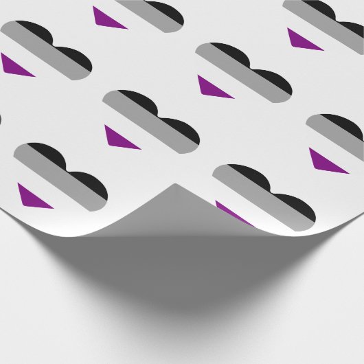 Asexuelles Herz Geschenkpapier (Ecke)