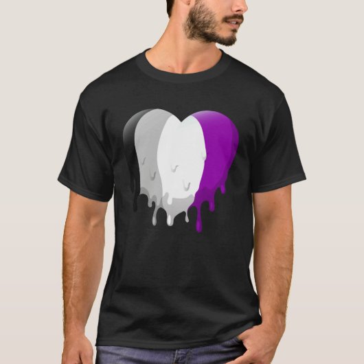 Asexuelles Herz T-Shirt (Vorderseite)