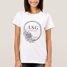ASG-Logo in schwarz (Name auf der Rückseite) T-Shirt