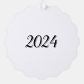 ASG-Logo mit Datum-Ornament-Karte Ornament Karte (Rückseite)