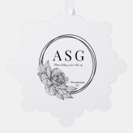 ASG Snowflake-Ornament mit Logo Ornament Karte