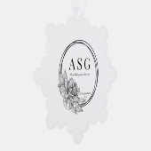 ASG Snowflake-Ornament mit Logo Ornament Karte (Rechts)