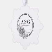 ASG Snowflake-Ornament mit Logo Ornament Karte (Linke Ecke)