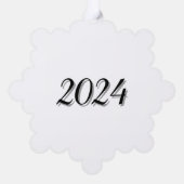 ASG Snowflake-Ornament mit Logo Ornament Karte (Rückseite)