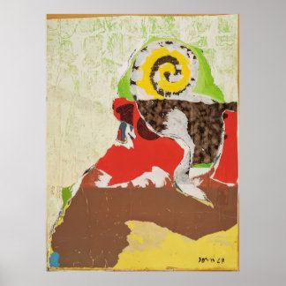 Asger Jorn L'Escargodot - Art Informel Von Asger J Poster