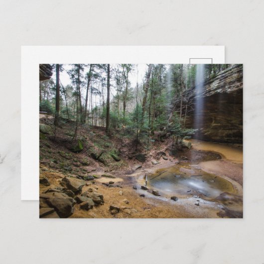 Ash Cave, Hocking Hills Staat Park, Ohio Postkarte (Vorne/Hinten)