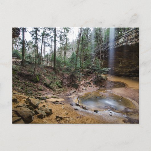 Ash Cave, Hocking Hills Staat Park, Ohio Postkarte (Vorderseite)