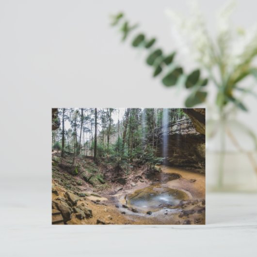 Ash Cave, Hocking Hills Staat Park, Ohio Postkarte (Stehend Vorderseite)