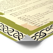 ASH CELTIC SACRED BAUM POSTER (Ecke)