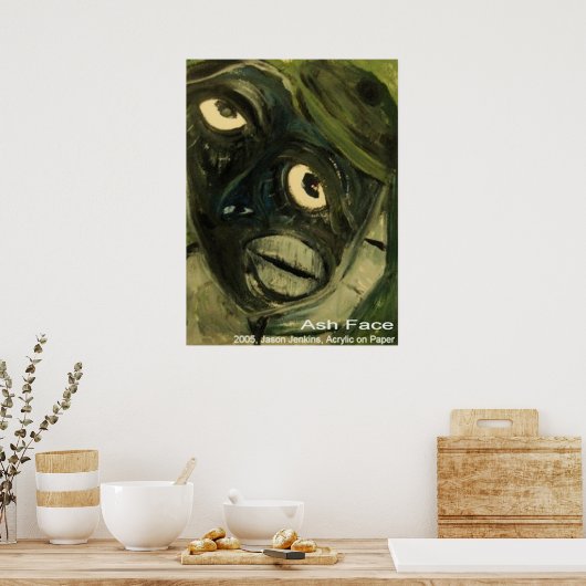 Ash Face Poster (Küche)