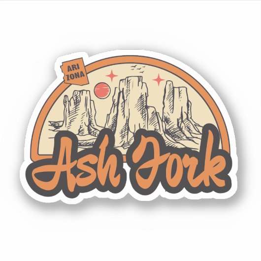 Ash Fork, Arizona Aufkleber (Vorderseite)