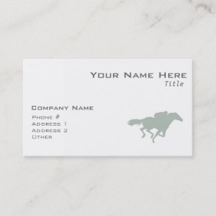 Ash Graues Pferderennen Visitenkarte
