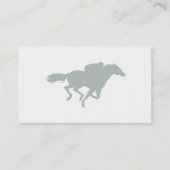 Ash Graues Pferderennen Visitenkarte (Rückseite)