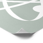 Ash Gray Atom Poster (Ecke)