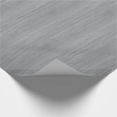 Ash Gray Bamboo Wood Grain Look Geschenkpapier (Ecke)