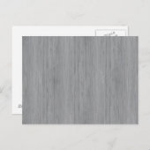 Ash Gray Bamboo Wood Grain Look Postkarte (Vorne/Hinten)