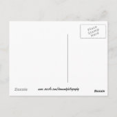 Ash Gray Bamboo Wood Grain Look Postkarte (Rückseite)