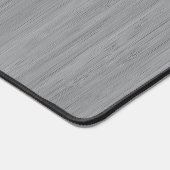 Ash Gray Bamboo Wood Grain Look Schreibtischunterlage (Ecke)