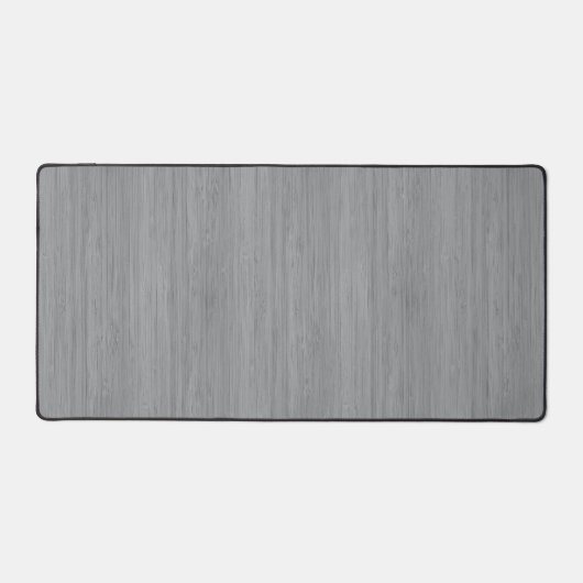 Ash Gray Bamboo Wood Grain Look Schreibtischunterlage (Vorderseite)
