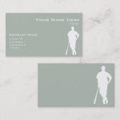 Ash Gray Baseball Visitenkarte (Vorne/Hinten)