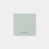 Ash Gray Berufliches Minimalistisches Schwarzes Sc Post-it Klebezettel (Vorderseite)