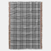 Ash Gray Blackwatch Campbell Tartan Kariert Decke (Vorderseite Vertikal)