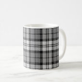 Ash Gray Blackwatch Campbell Tartan Kariert Kaffeetasse (VorderseiteRechts)
