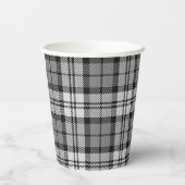 Ash Gray Blackwatch Campbell Tartan Kariert Pappbecher (Rückseite)