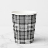 Ash Gray Blackwatch Campbell Tartan Kariert Pappbecher (Rechts)