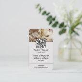 Ash Gray Brown Loyalty Card - Foto-Centric Visitenkarte (Stehend Vorderseite)