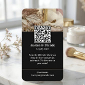 Ash Gray Brown Loyalty Card - Foto-Centric Visitenkarte