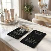 Ash Gray Brown Loyalty Card - Foto-Centric Visitenkarte