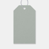 Ash Gray Gift Tags Geschenkanhänger (Rückseite)