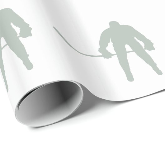 Ash Gray Hockey Geschenkpapier (Rolleneckpunkt)