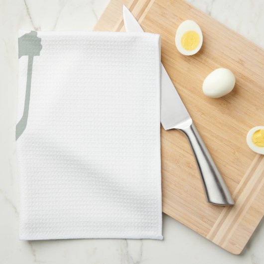 Ash Gray Hockey Geschirrtuch (Viertel Falte)