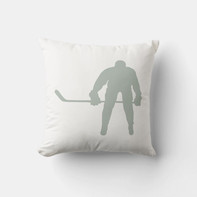 Ash Gray Hockey Kissen (Vorderseite)
