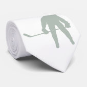 Ash Gray Hockey Krawatte (Gerollt)