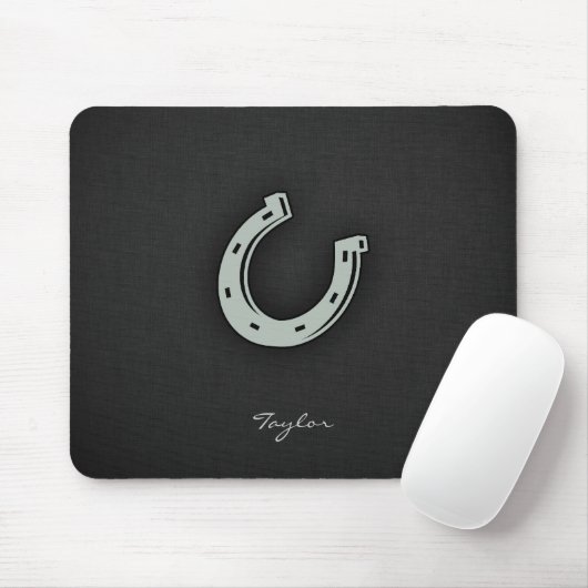 Ash Gray Horseshoe Mousepad (Mit Mouse)