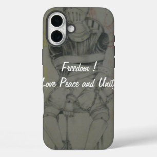 Ash Gray: Liebliche Freiheit, Frieden und Einheit iPhone 16 Plus Hülle